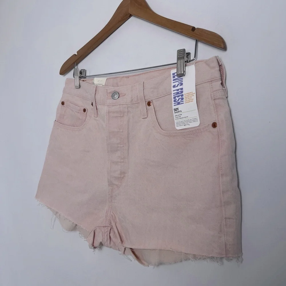 NEW Women's Levi's Fresh Produce Collection 501 Original Fit High Rise Shorts 32